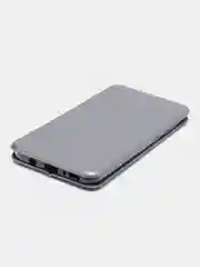 Серебряный чехол-книжка Samsung Galaxy A70 (Самсуннг Галакси А70)