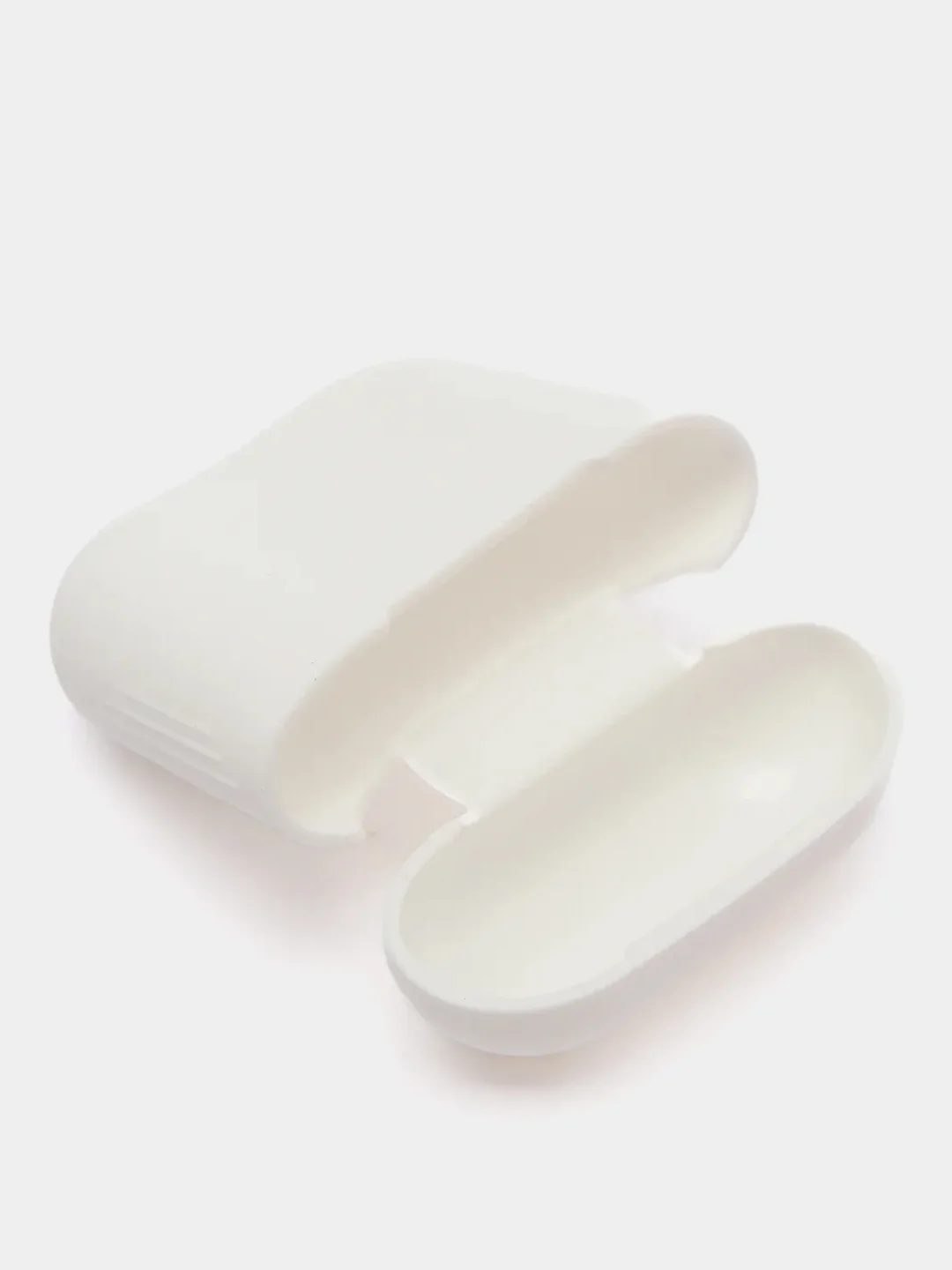 Белый силиконовый чехол для наушников AirPods 1, 2