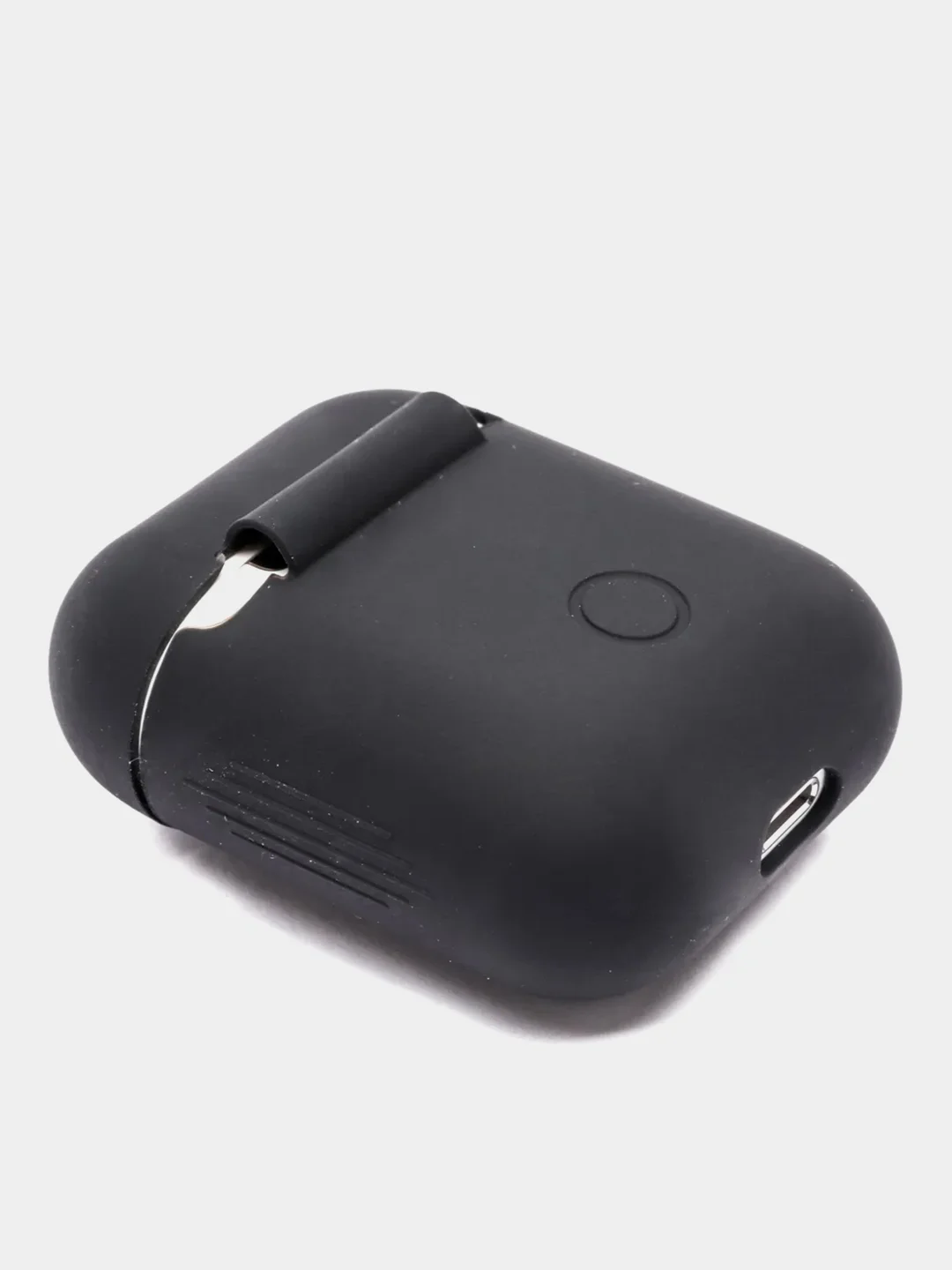 Черный силиконовый чехол для наушников AirPods 1, 2