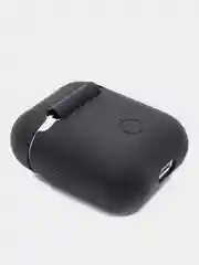 Черный силиконовый чехол для наушников AirPods 1, 2