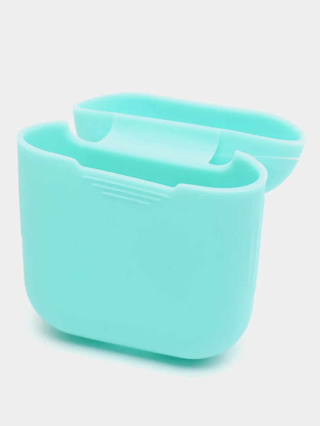 Бирюзовый силиконовый чехол для наушников AirPods 1, 2