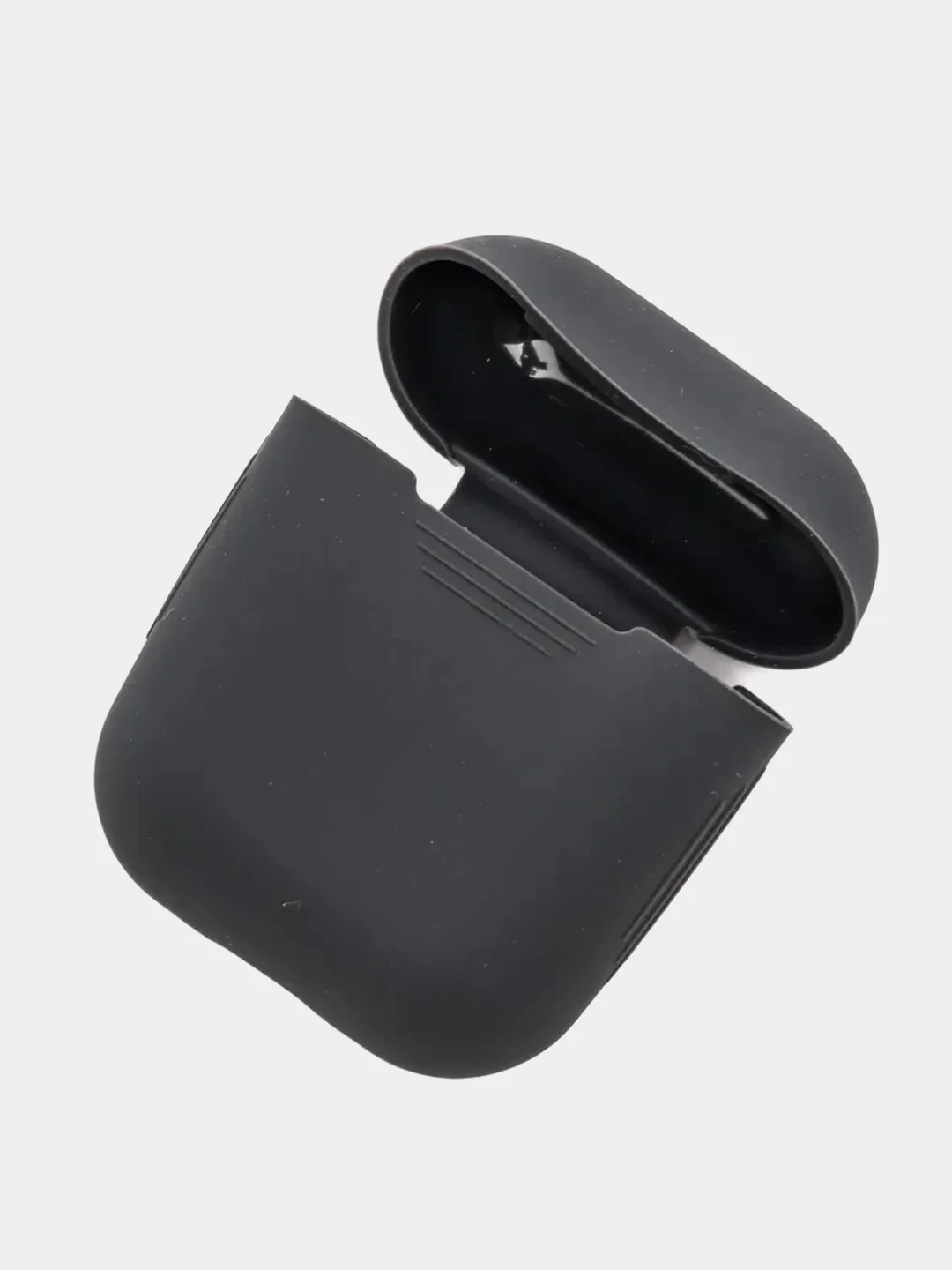 Серый силиконовый чехол для наушников AirPods 1, 2