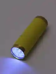 Желтый ультрафиолетовый фонарик для сушки лака, ручной, светодиодный, 9LED