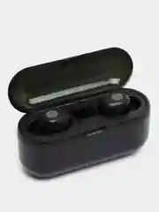 Наушники беспроводные F9 Блютуз наушники с функцией PowerBank черные