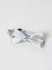 Серый галстук-бабочка детский, однотонный