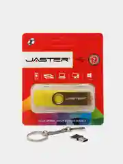 Желтый usb флеш-накопитель 3 в 1, Jaster 4, 16, 32,64 Гб флешка 3 в 1.для телефона и пк