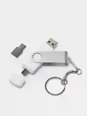 Белый usb флеш-накопитель 3 в 1, Jaster 4, 16, 32,64 Гб флешка 3 в 1.для телефона и пк