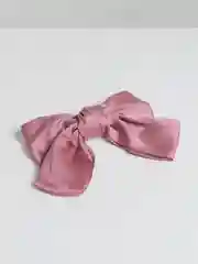 Розовый заколка бант для волос 20х13