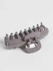 Серый заколка зажим Краб круглая 90х45х30