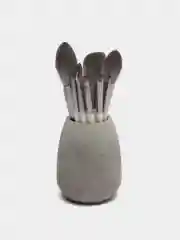 Белый набор кистей для макияжа