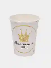 Золотой стаканы бумажные на день рождение, гендер пати, 10 шт. Чебурашка, Бэтмен, Гравити Фолз