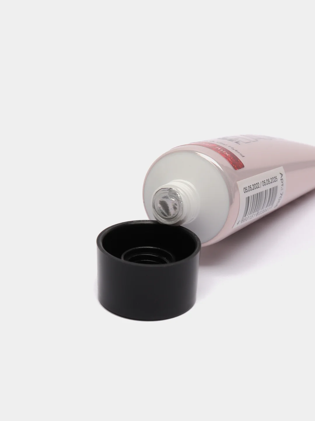 Красный акригель с блестками Runail Professional Elastone Gel, 18 мл