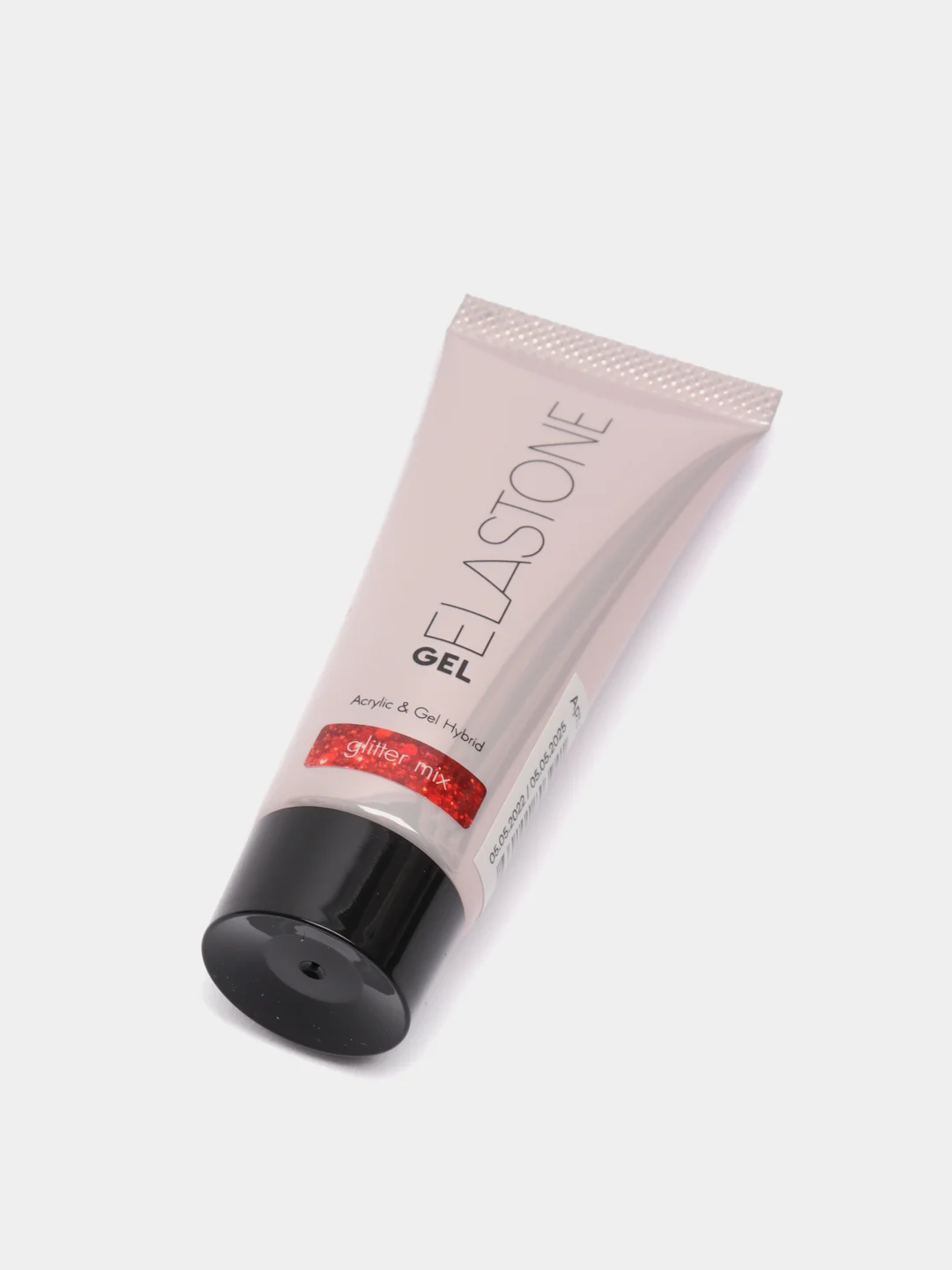 Красный акригель с блестками Runail Professional Elastone Gel, 18 мл