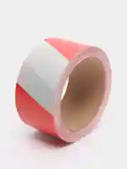Лента сигнальная бело-красная, 48 мм x 100 м