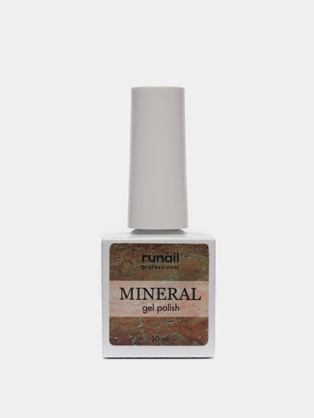 Золотистый хаки гель лак Runail Professional "Mineral", с текстурой природного камня