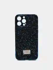 Синий чехол со стразами Samsung A12, A03, A03 core, iPhone 11, 12 Pro/ Pro Max, 13 Pro/ Pro Max