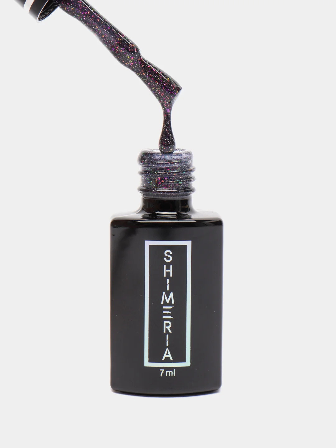 Тёмно-бордовый гель-лак светоотражающий Shimeria Diamond Runail Professional, 7 мл