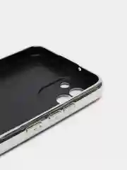Серебряный чехол со стразами Samsung A12, A03, A03 core, iPhone 11, 12 Pro/ Pro Max, 13 Pro/ Pro Max