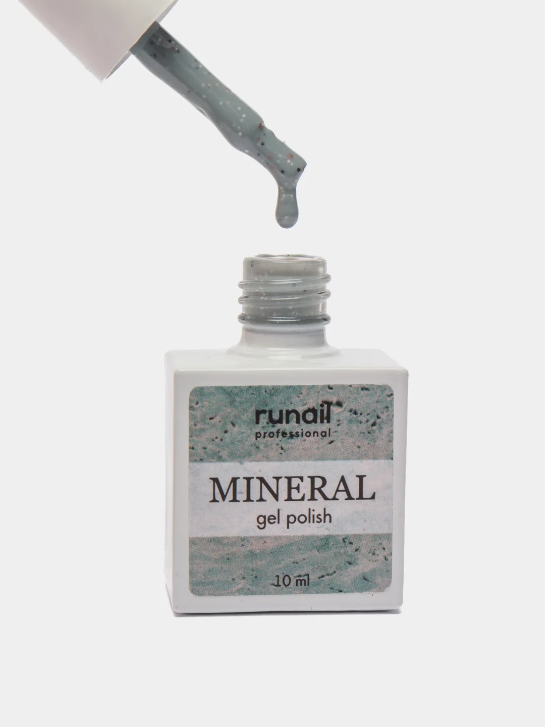 Морской гель лак Runail Professional "Mineral", с текстурой природного камня