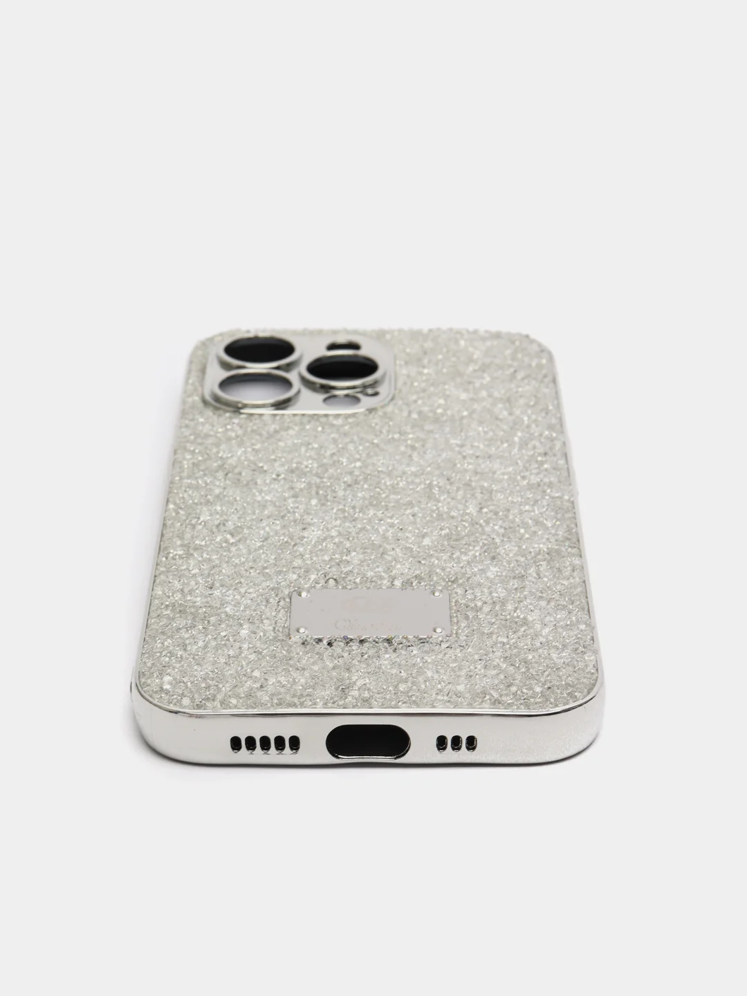 Белый чехол со стразами Samsung A12, A03, A03 core, iPhone 11, 12 Pro/ Pro Max, 13 Pro/ Pro Max
