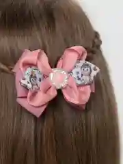 Коралловый меланж бантики из репсовой ленты / резинки для волос (2 шт)
