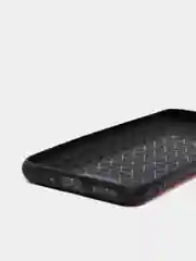 Алый чехол Huawei Honor 10X Lite, Хуавей Хонор 10Х Лайт, силиконовый (иммитация кожи)