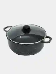 Черный кастрюля Гардарика 1602-04-10 с крышкой "Орион" 2 л, 20 см