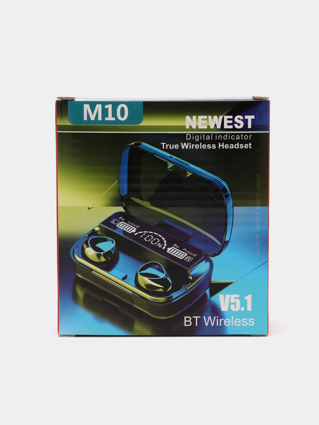 Черный беспроводные наушники M10 Bluetooth, с powerbank