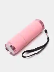 Розовый ультрафиолетовый фонарик для сушки лака, ручной, светодиодный, 9LED