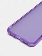 Фиолетовый чехол Samsung Galaxy A03s, Самсунг Галакси А03с блестящий сияющий с защитой камеры