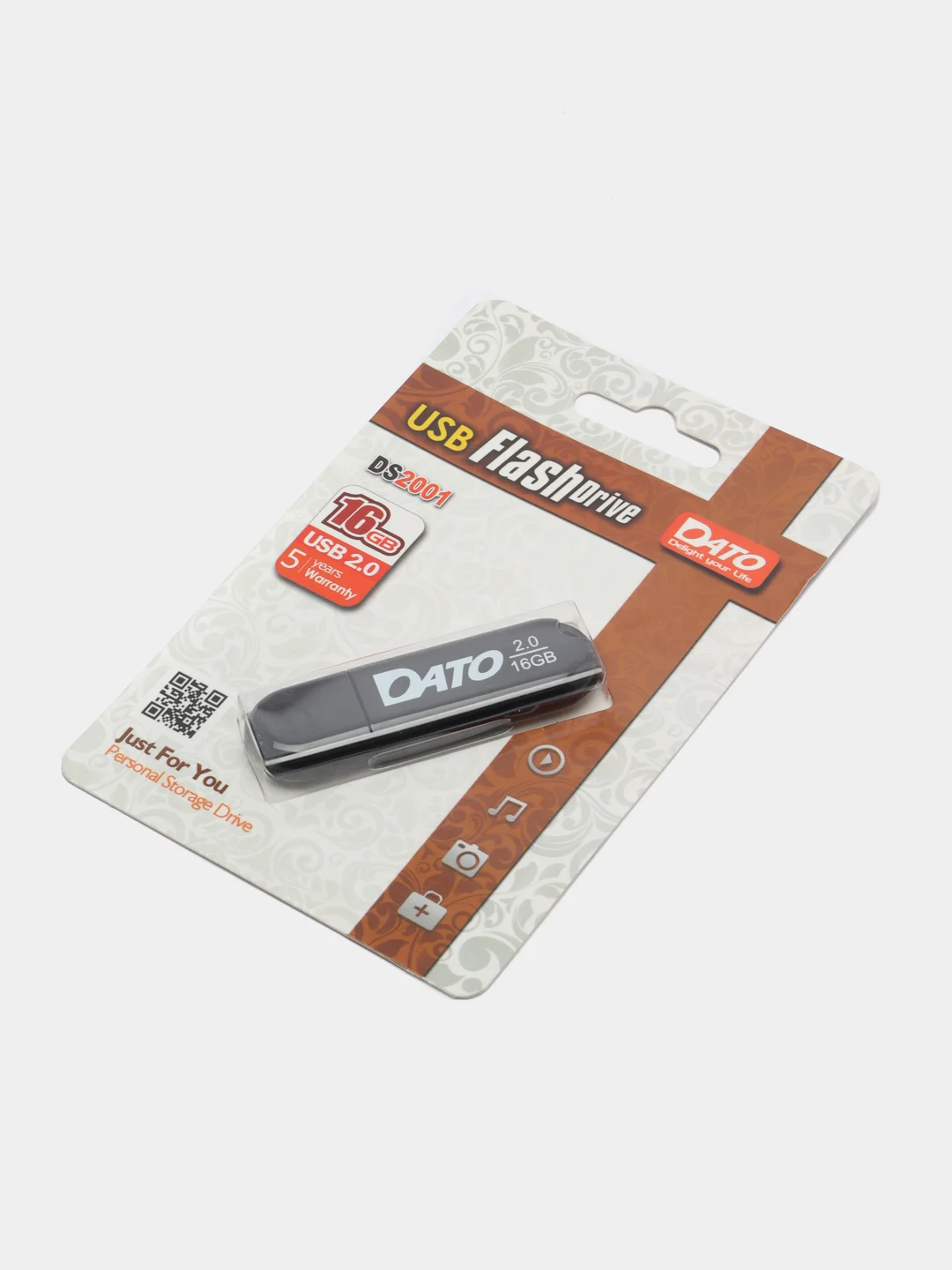 USB Флеш-накопитель Dato DS2001 16 ГБ, черный
