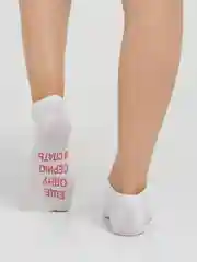 Алый женские носки "Я очень занята"
