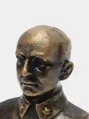 Бюст гипсовый "Берия", патина, высота 15 см