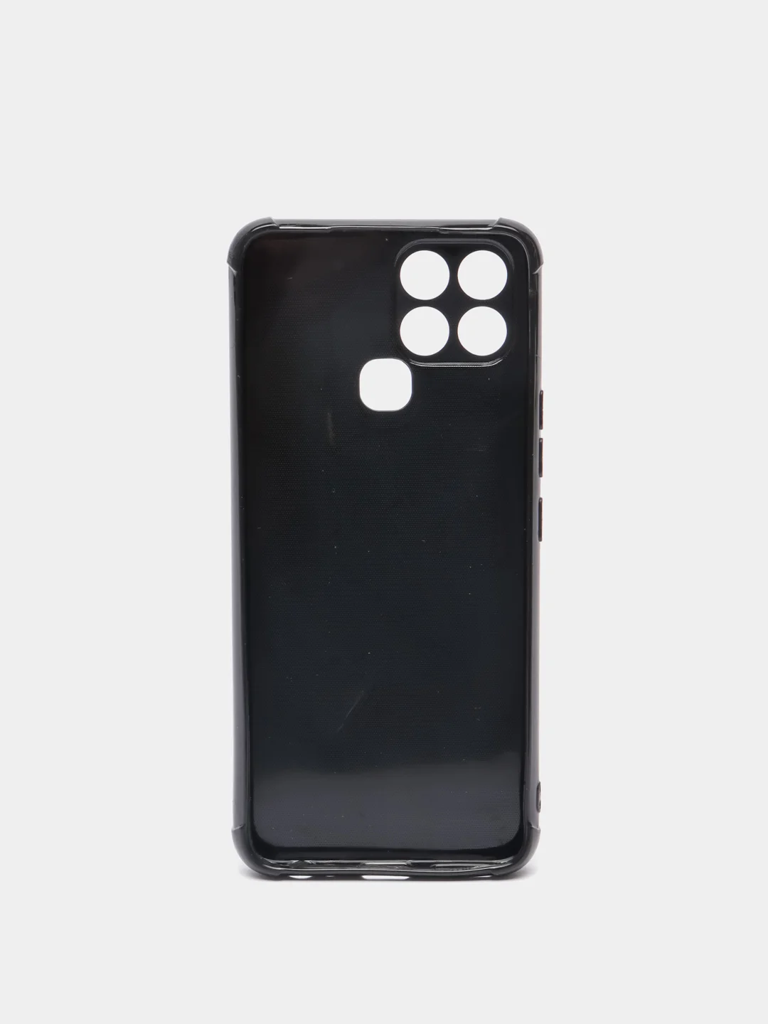 Угольный чехол INFINIX SMART 6 с защитой камеры  и рисунком