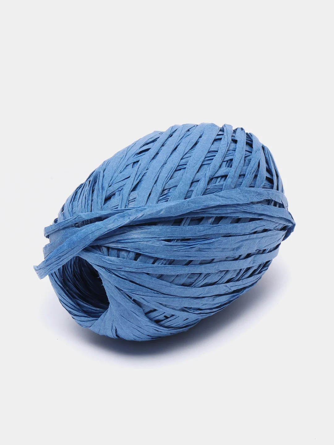 Синий пряжа для вязания Raffia / пряжа "Рафия" 4 мотка