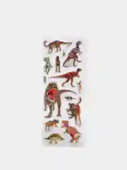 Коричневый детские объемные наклейки поощрительные "Динозавры"
