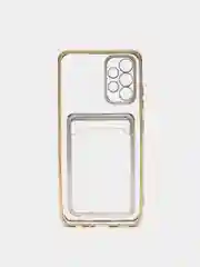 Хром чехол SAMSUNG A32 с защитой камеры и карманом для пластиковой карты