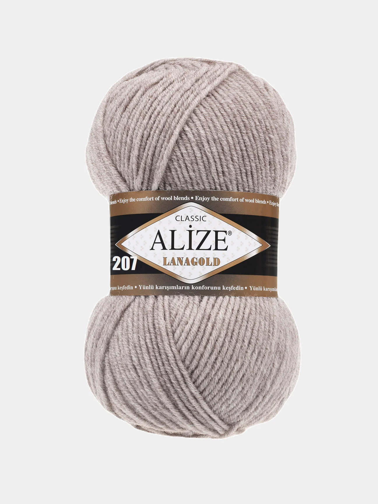 Пряжа Alize Lanagold, 49% шерсть, 51% акрил, 100 г / 240 м