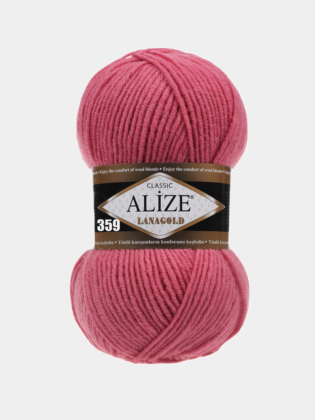 Пряжа Alize Lanagold, 49% шерсть, 51% акрил, 100 г / 240 м