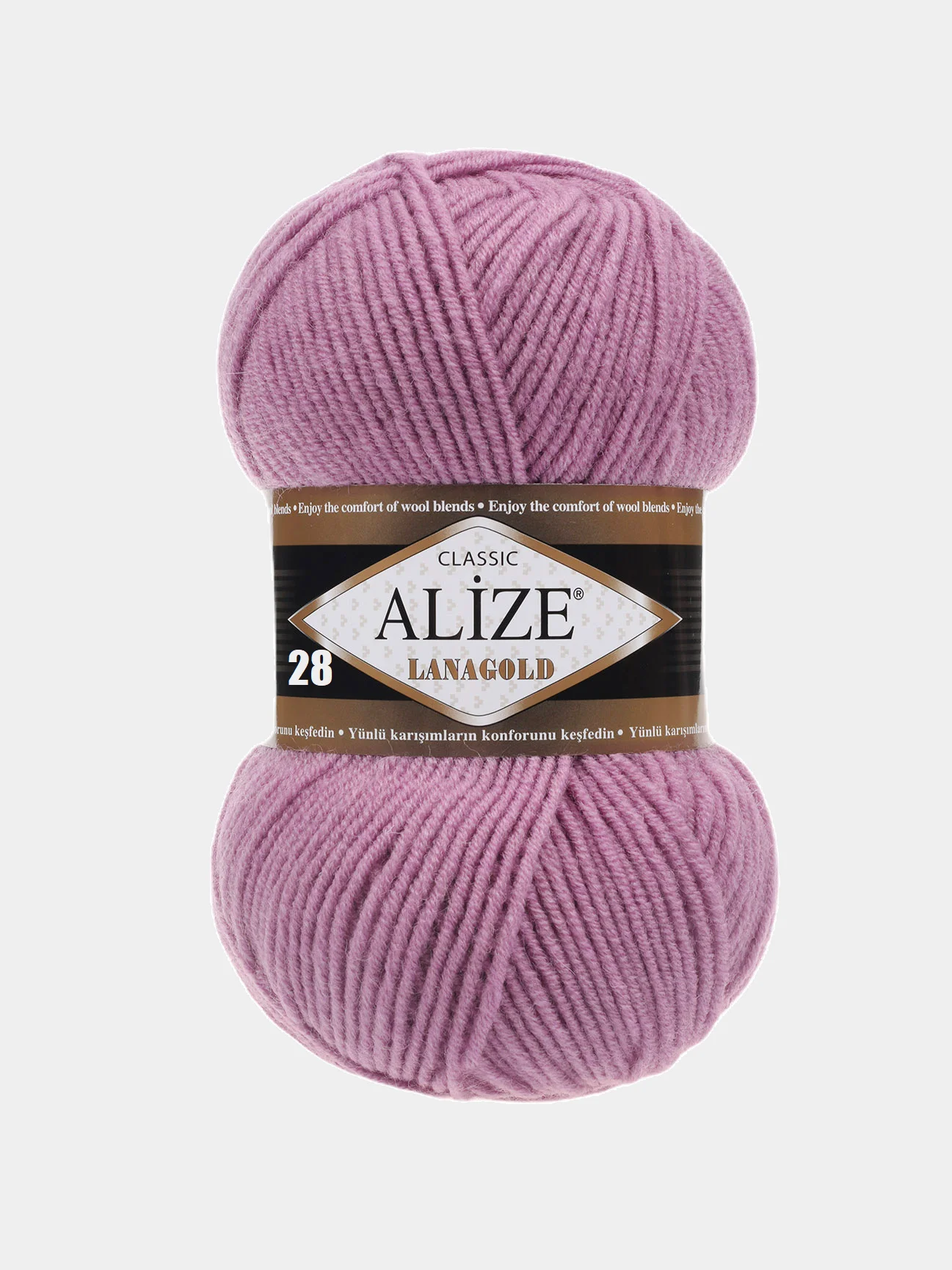 Пряжа Alize Lanagold, 49% шерсть, 51% акрил, 100 г / 240 м