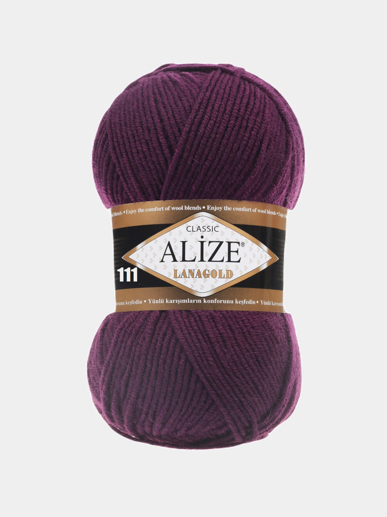 Пряжа Alize Lanagold, 49% шерсть, 51% акрил, 100 г / 240 м