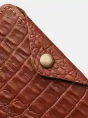 Терракотовый обложка для паспорта, натуральная кожа