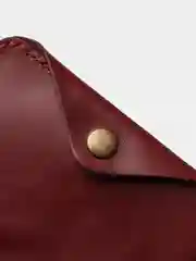 Бордовый обложка для паспорта, натуральная кожа