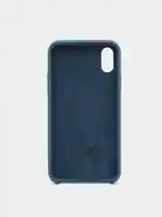 Синий меланж чехол Silicone Case для iPhone X/XS
