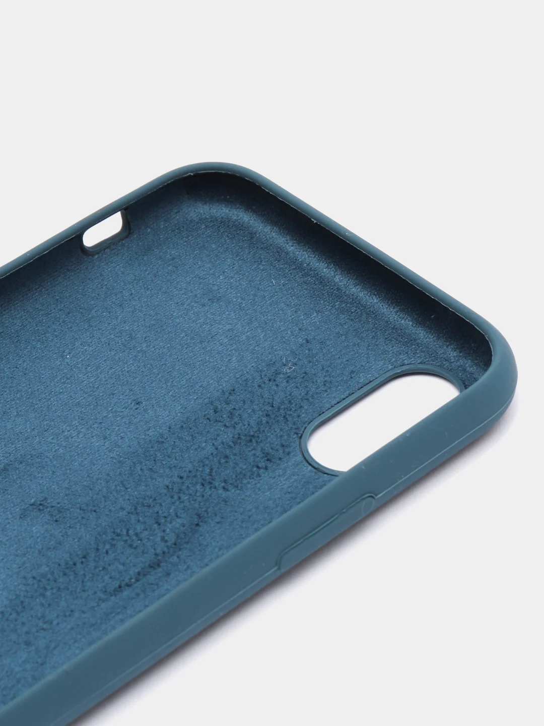Синий меланж чехол Silicone Case для iPhone X/XS