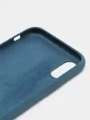 Синий меланж чехол Silicone Case для iPhone X/XS