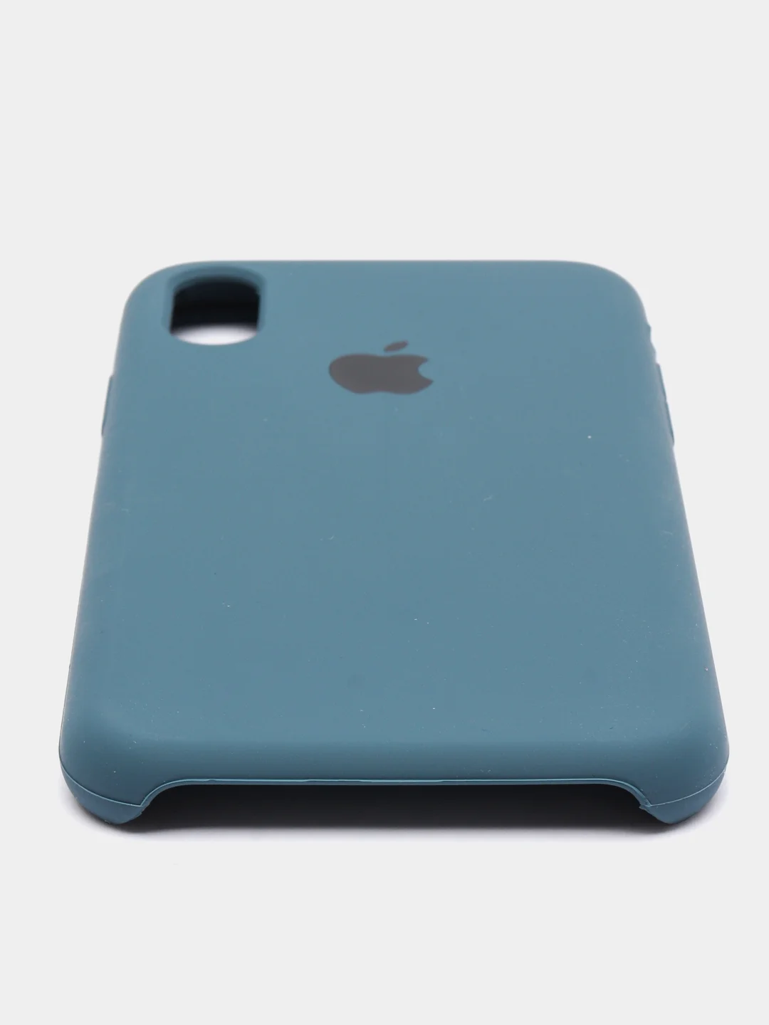 Синий меланж чехол Silicone Case для iPhone X/XS