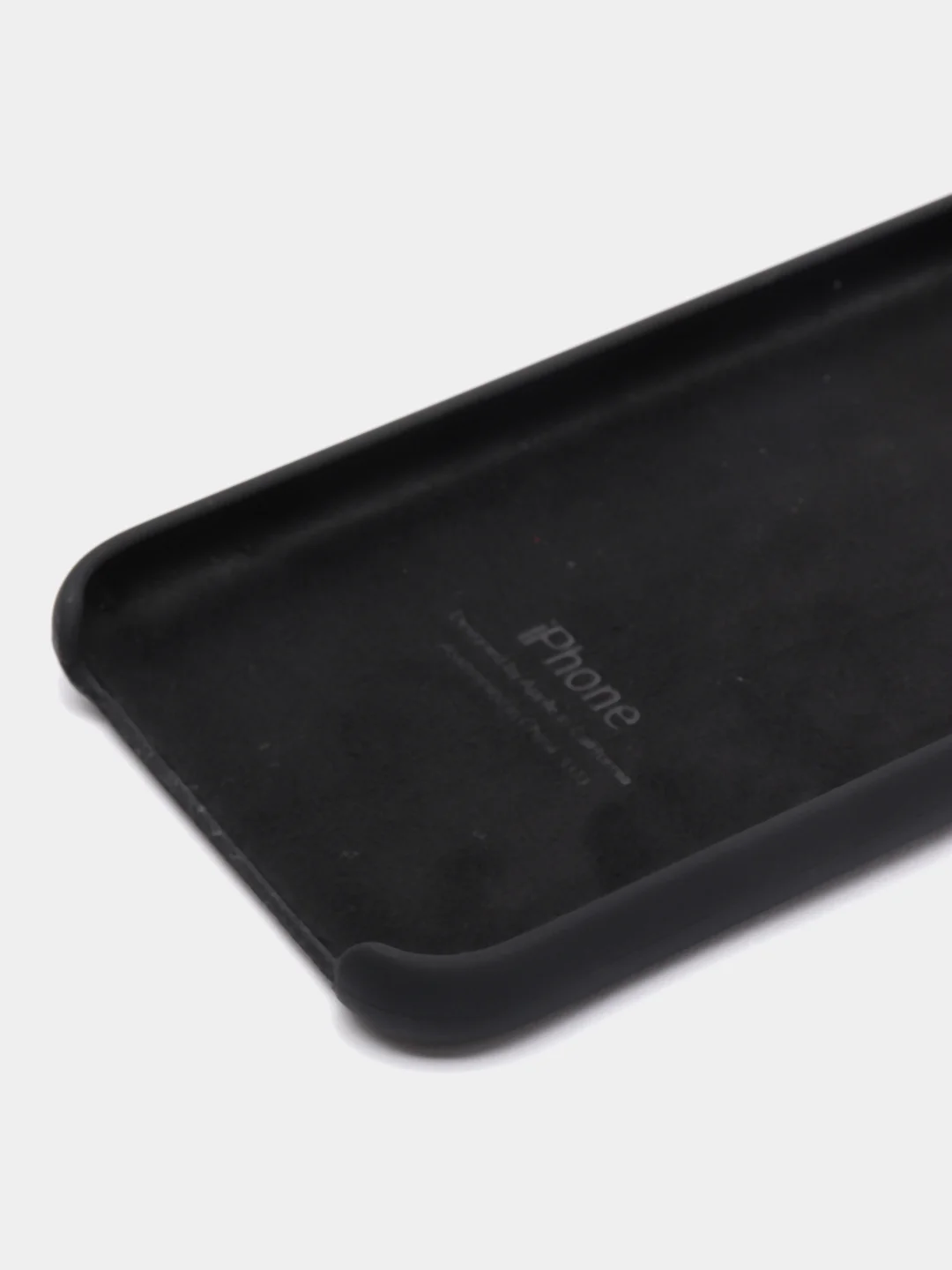 Черный чехол Silicone Case для iPhone X/XS