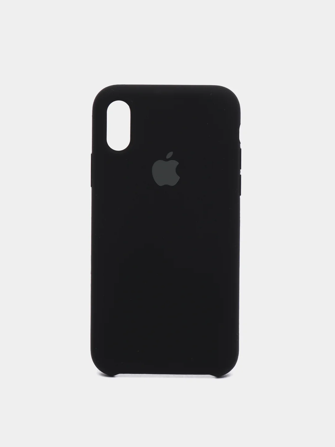 Черный чехол Silicone Case для iPhone X/XS