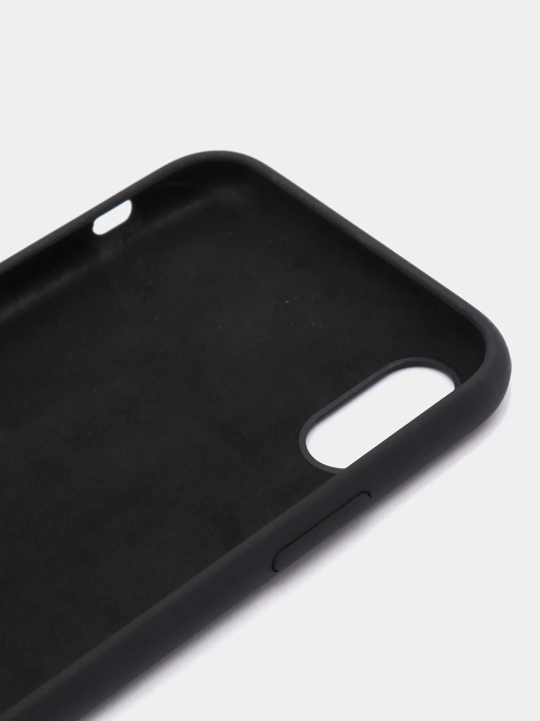 Черный чехол Silicone Case для iPhone X/XS